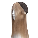 Peruca Naturala Lisa Blond Cenusiu